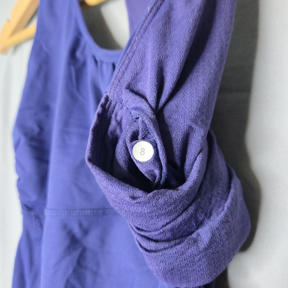 Lululemon Turbo Tank With Built In Bra Blue Size 8 - Picture 7 of 7